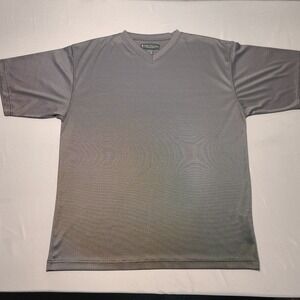 Bert Pulitzer‎ V-Neck Shirt Mens Large Gray Collector's Edition Outdoor Gorpcore